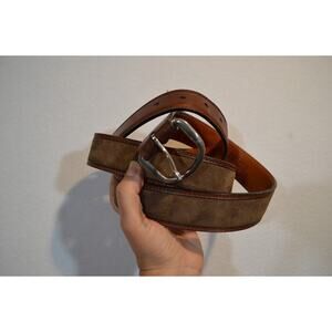 Duluth Trading Company Suede‎ Belt Leather Size 46 - READ
